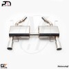 2X90mm Meisterschaft Stainless - GT Racing Exhaust for BMW E90/E91 335i & 335xi Turbo models